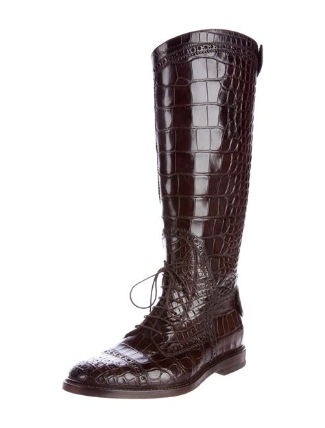 gucci crocodile boots